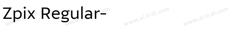 Zpix Regular字体转换 Zpix Regular字体转换
